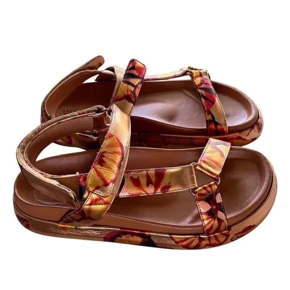 ULLA JOHNSON Astra Sandal in Rose Gold Leather New With Box Size 37